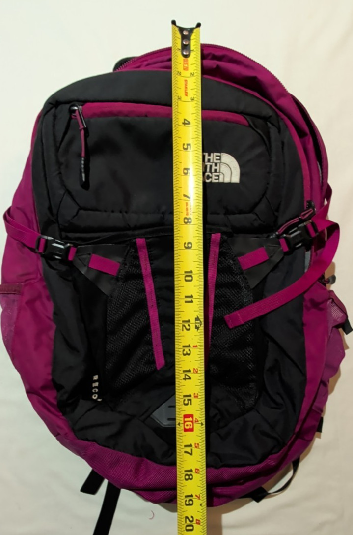 The North Face Recon Backpack Unisex Hiking School Laptop Purple 30 Liter Padded
