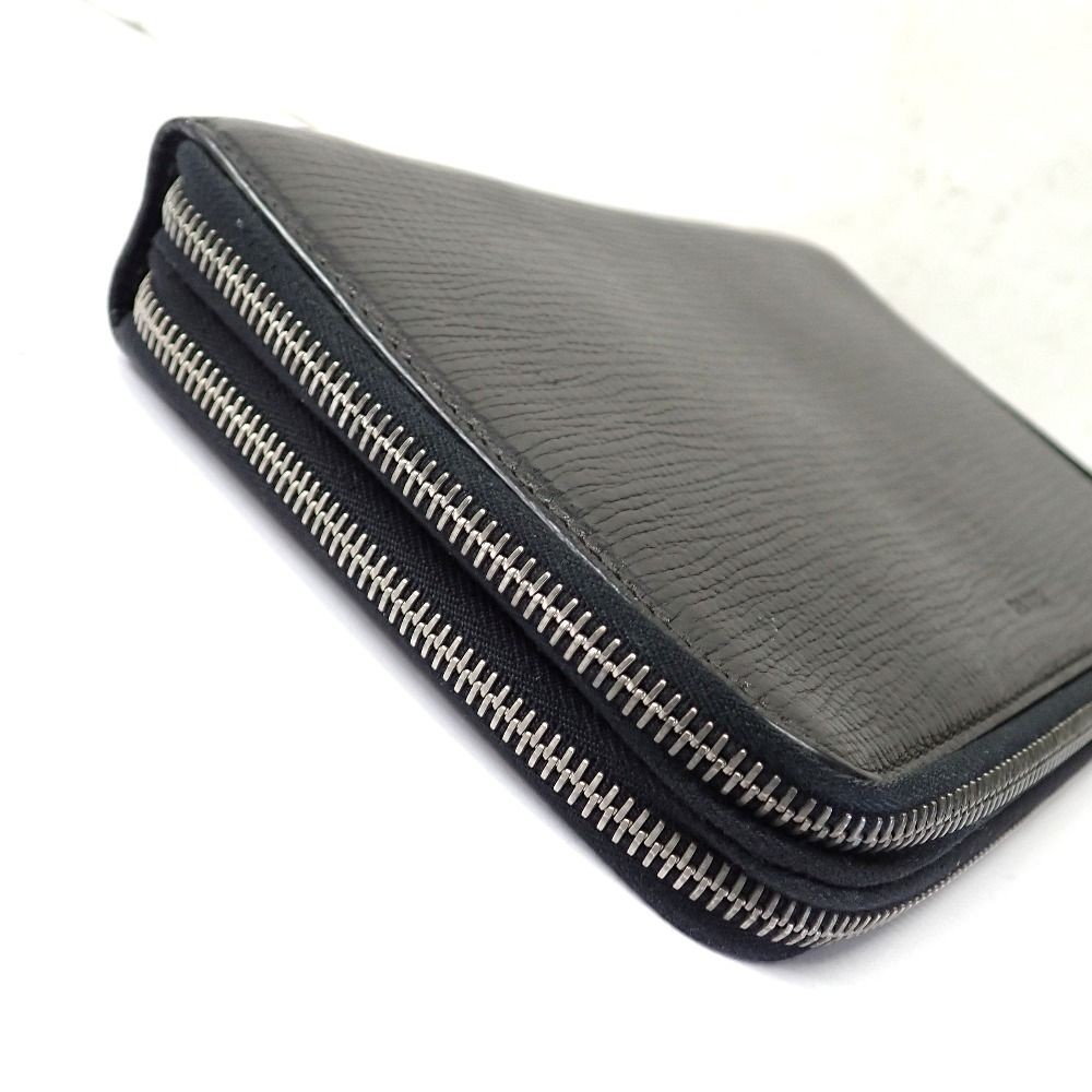Bally Second Bag Clutch Travel Case Organizer Double Zip Black 23x15x4cm