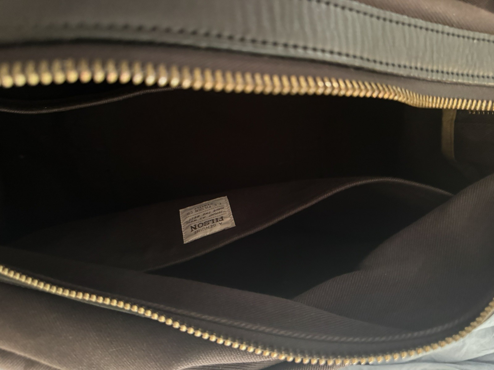 Filson Twill Duffle Bag | Dark Brown Style 248 (20x14x13)