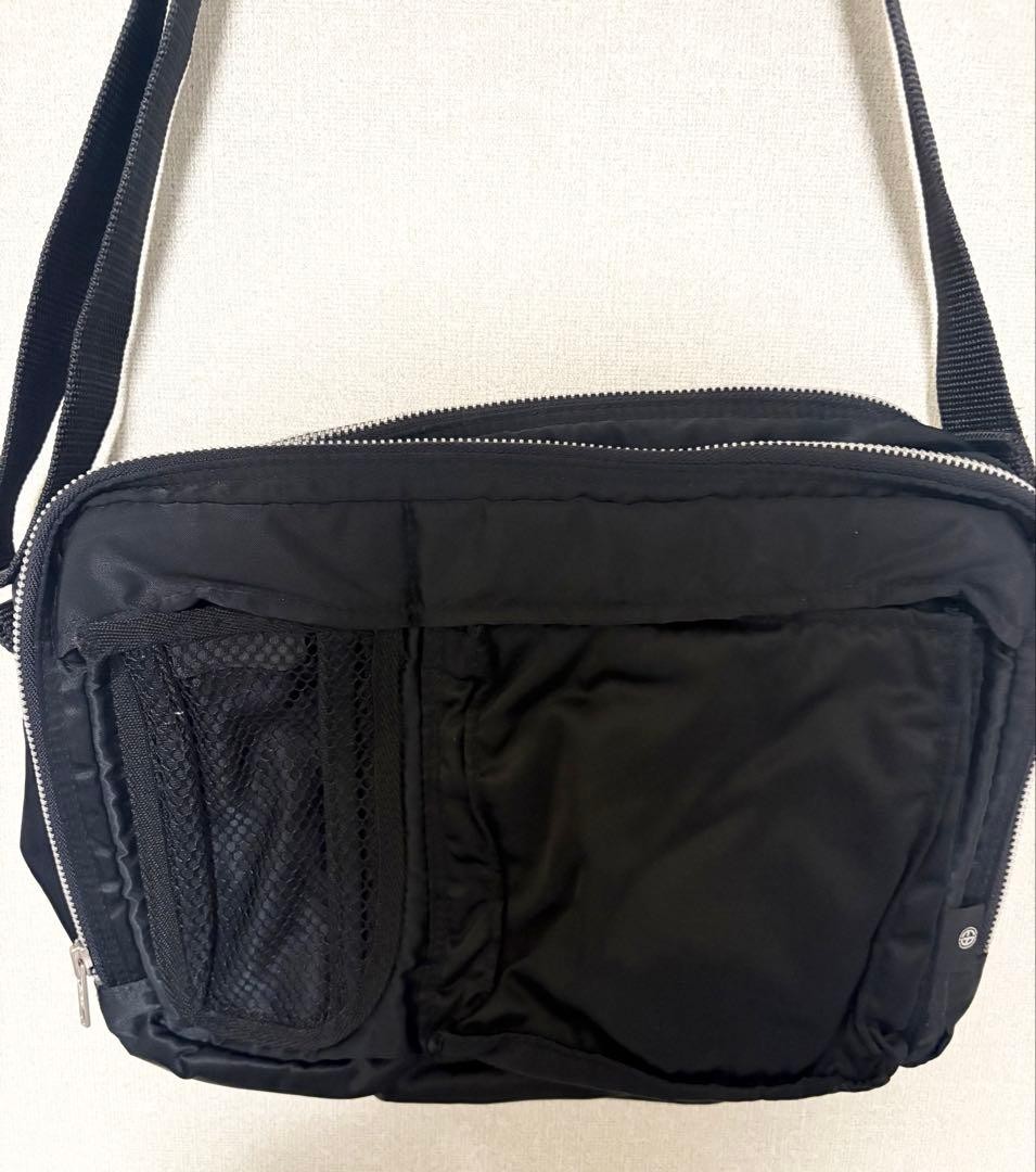 EAST BOY MEN Black Shoulder Bag Porter Made in Japan Y2K