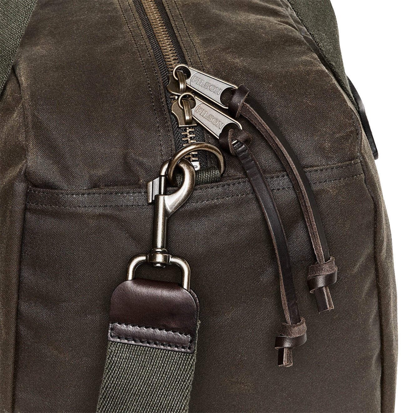 Filson Tin Cloth Small Duffle Bag Otter Green