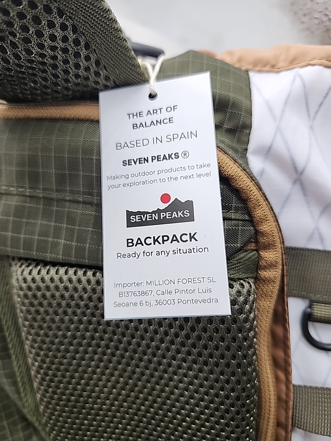 NEW Seven Peaks ONLY Backpack Camel Brown