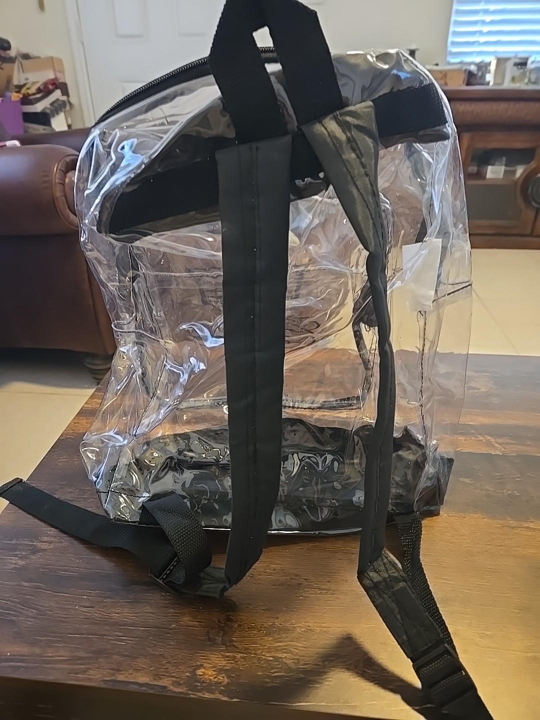 Bullet Cadillac Logo Clear Plastic Black trim Backpack