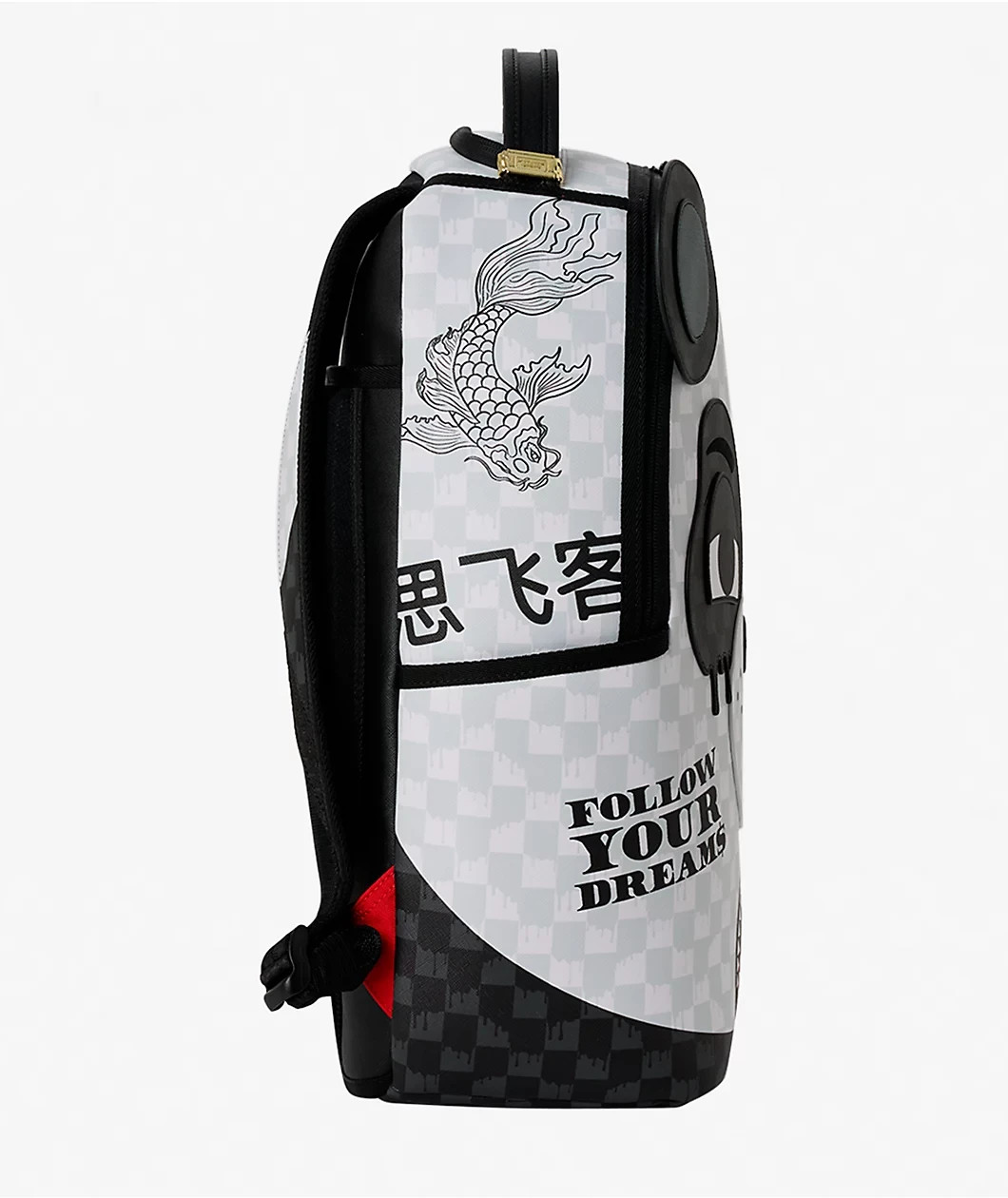 Sprayground Panda Check Backpack🔥New Black Bookbag Large School Bag