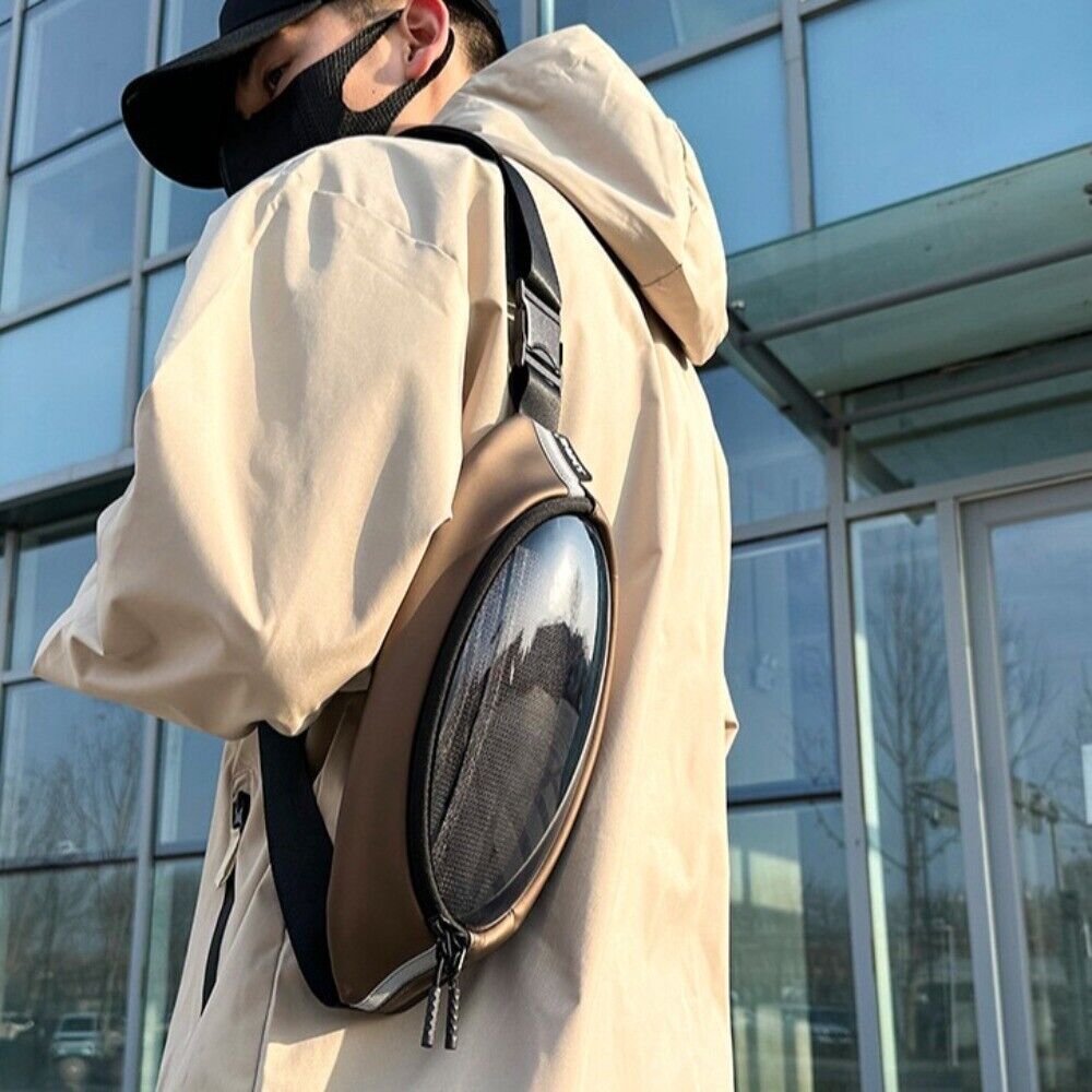 Waterproof Crossbody Sling Bag Transparent Fanny Pack Men’s Chest Bag Unisex