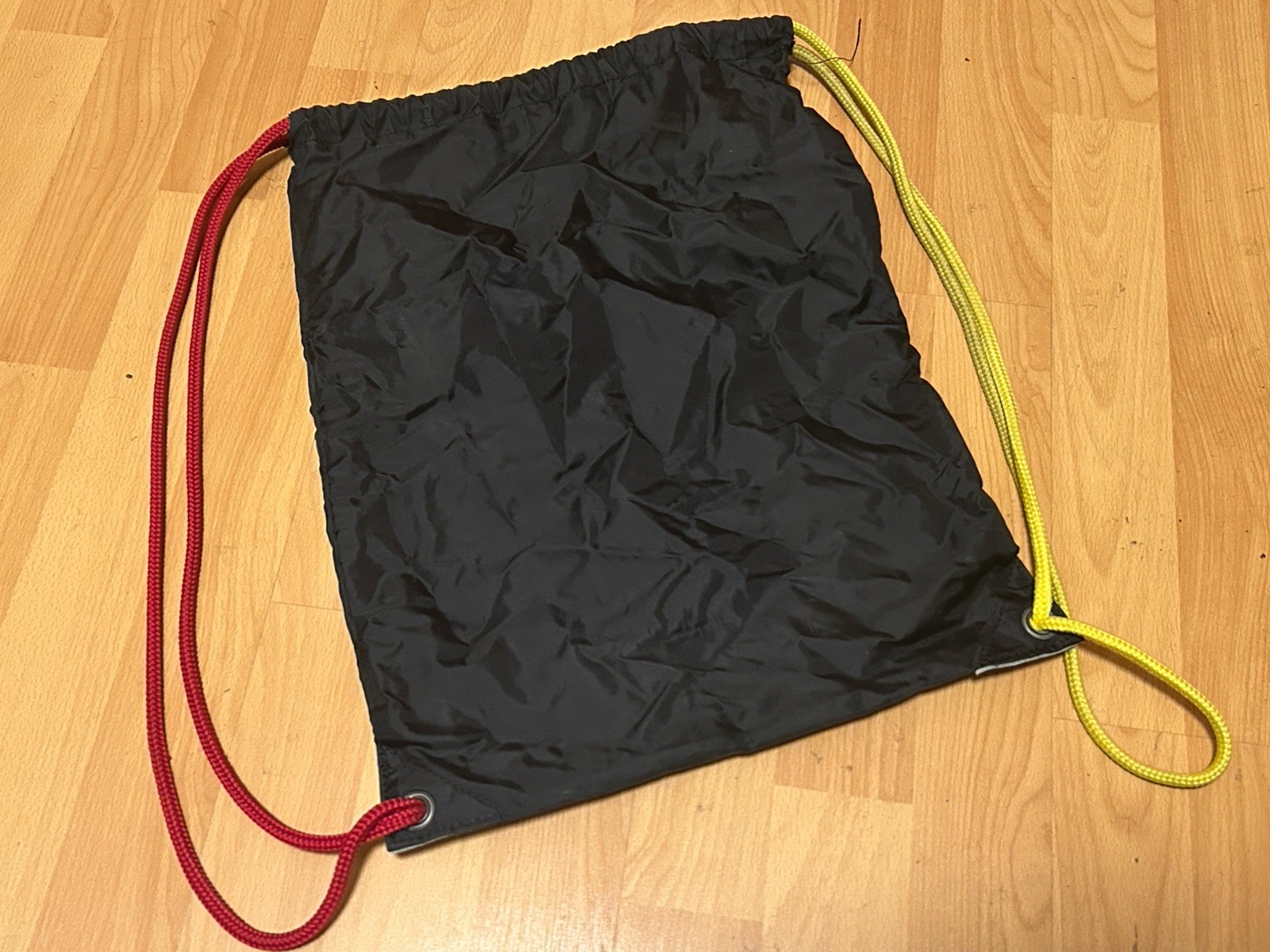 Nike N7 Drawstring Bag BZ9708 -001 Black Yellow Red