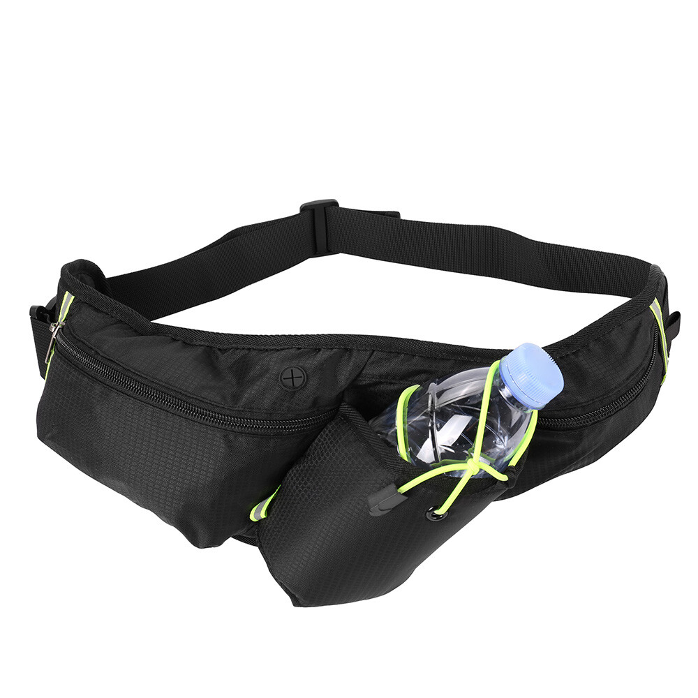 Running Belt Waist Pack Fanny Pouch Water Bottle Holder For iPhone 15 Pro Max US