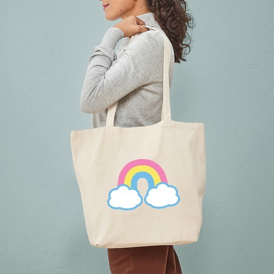 CafePress Retro Lil’ Rainbow Tote Bag (23117720)