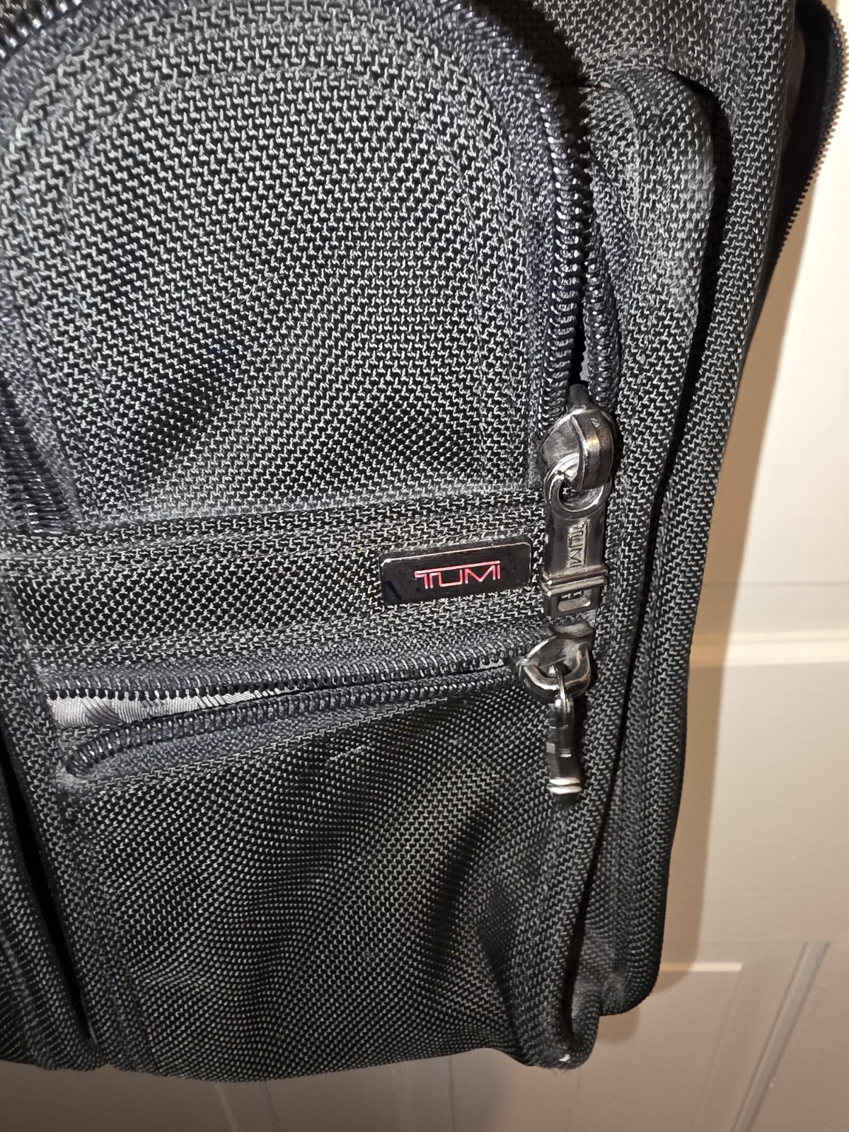 Tumi 26141D4 Alpha Black Ballistic Nylon Laptop Expandable Briefcase Bag
