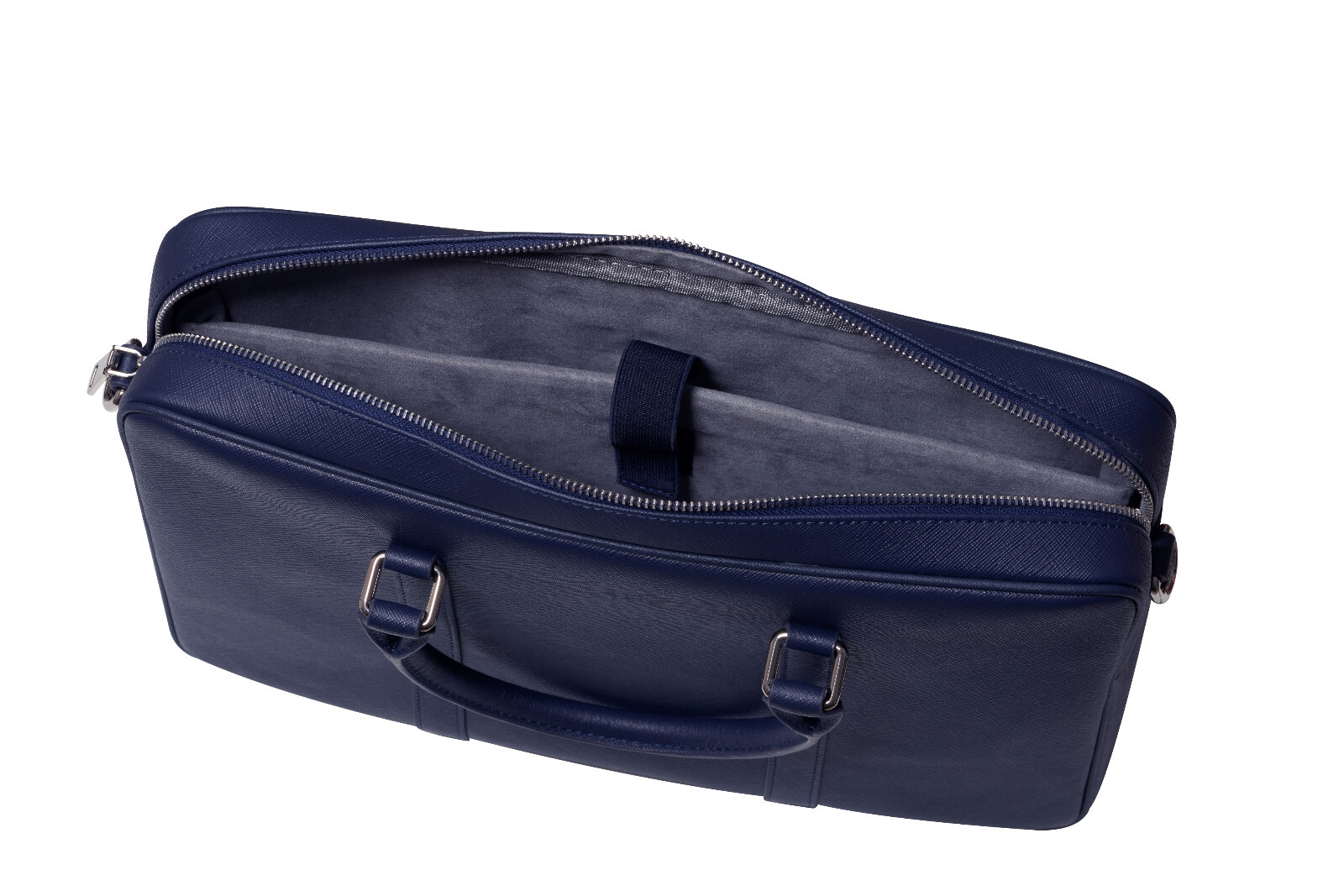 leather briefcase mens – navy blue