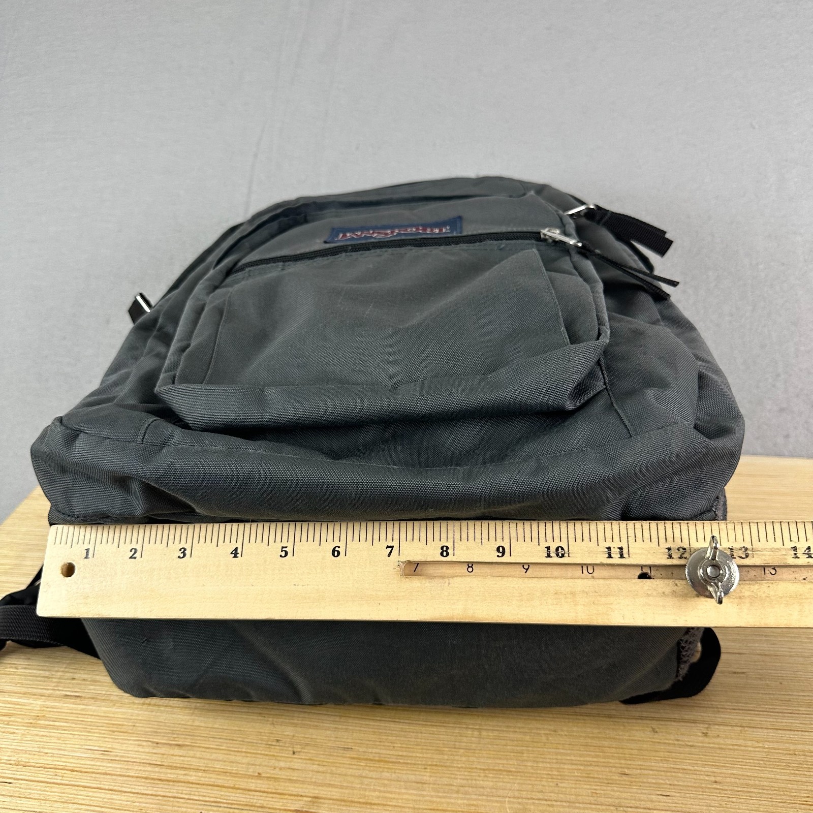 JanSport Big Student Backpack Laptop solid Gray Large 5 Pocket JS00TDN7