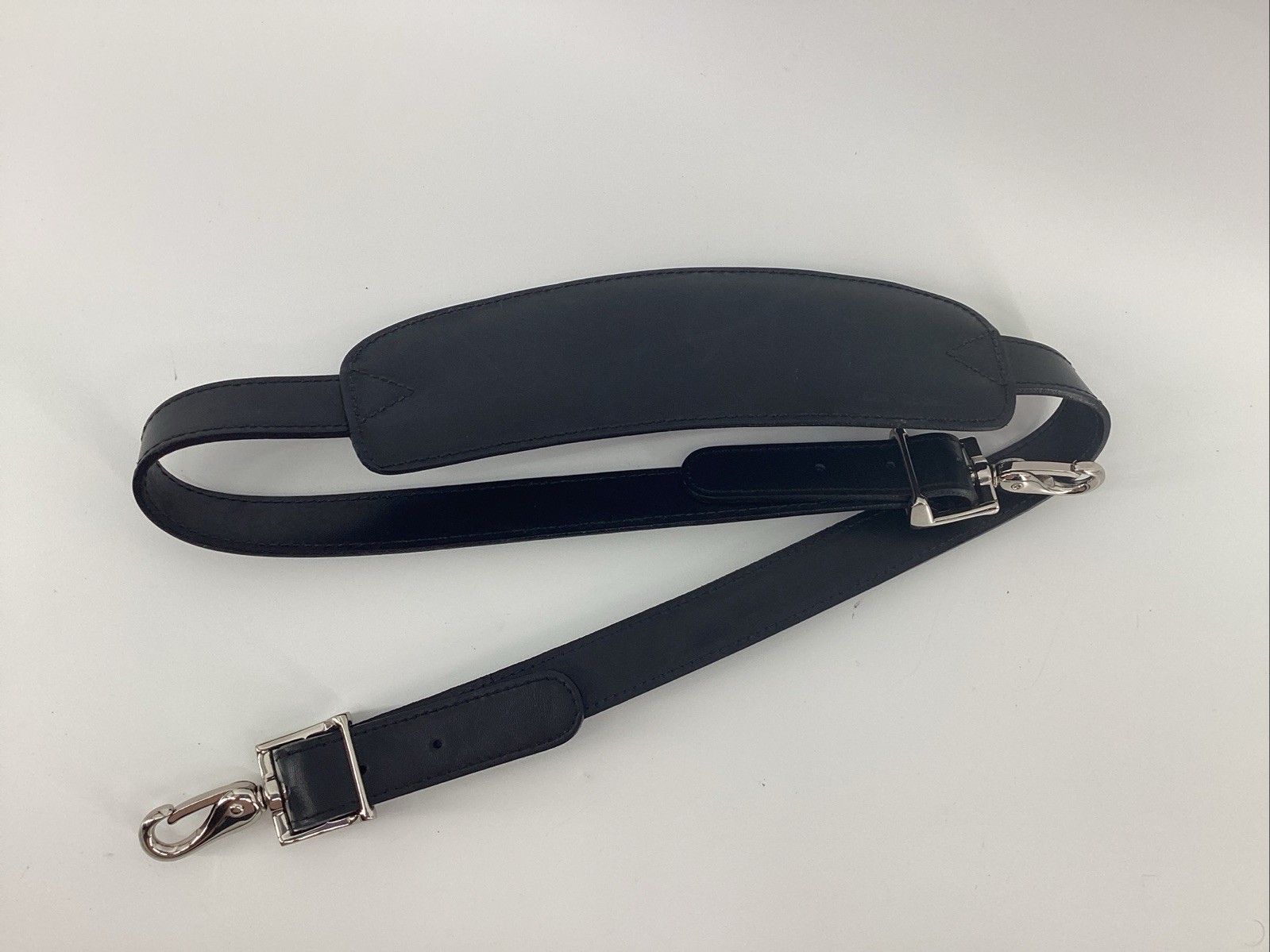 Jack Georges Black Leather Strap For Briefcase Purse Bag ***STRAP ONLY***