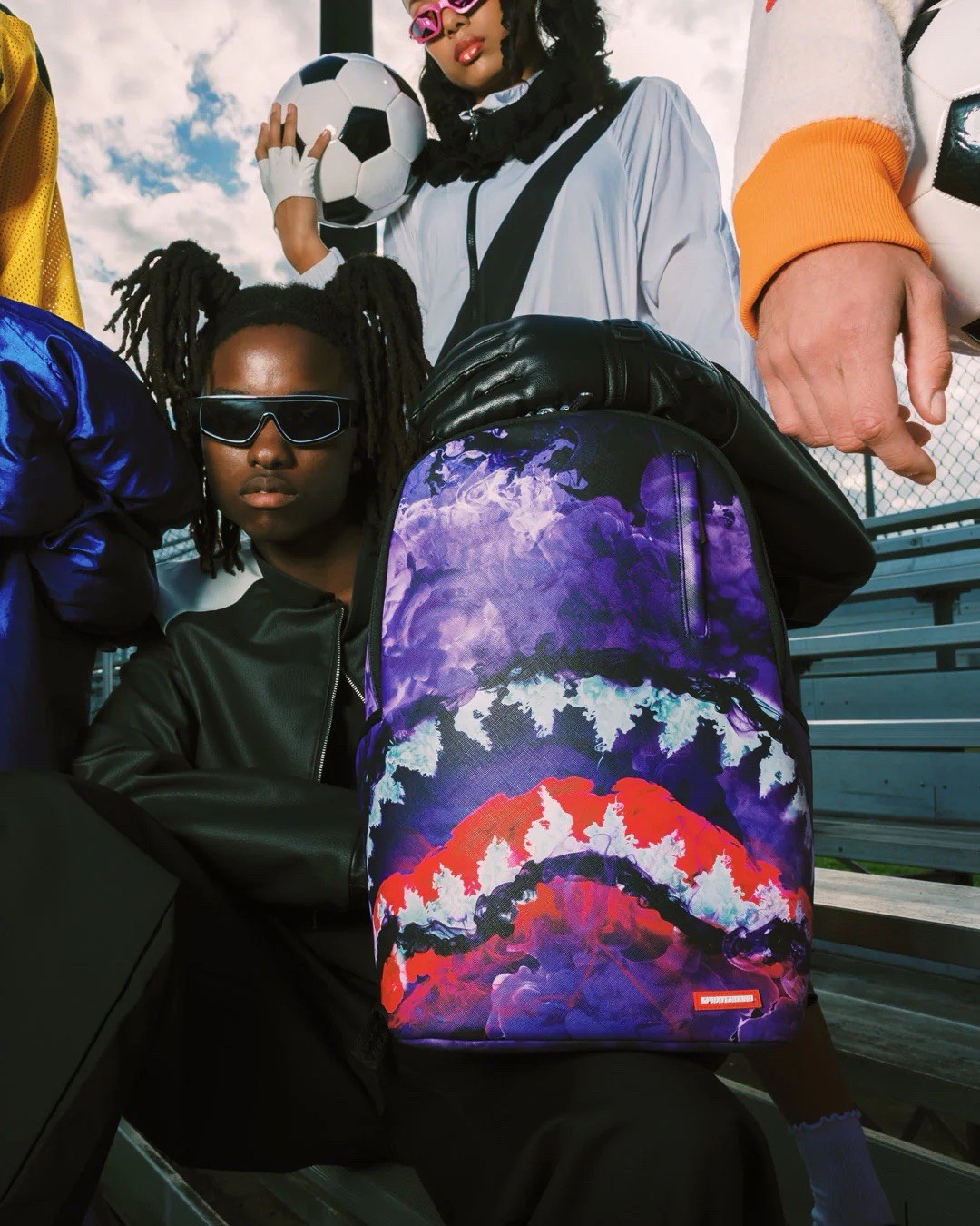 SPRAYGROUND LIMITED EDITION BACKPACK ELEVATE PURPLE SHADOW FADE SMOKE GHOST NEW