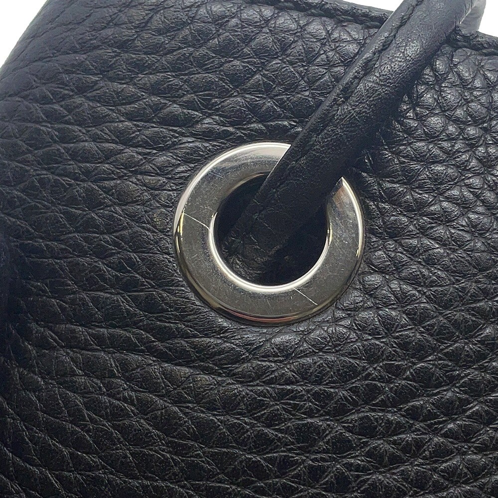 GUCCI Soho Drawstring BagBackpack Leather Black 368587 493075