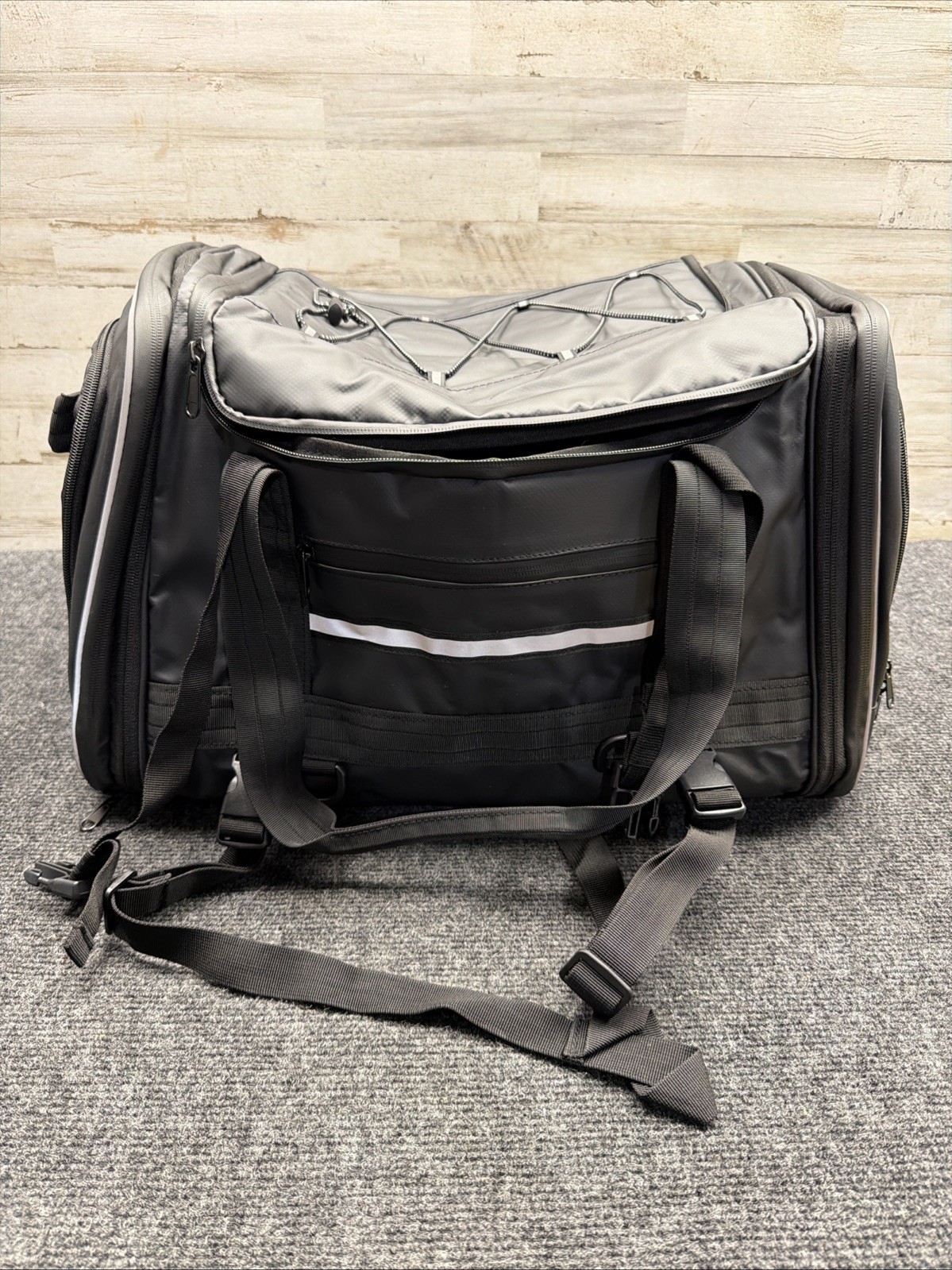Marscamd Waterproof Motorcycle Tail Luggage Bag, 48L-64L Expandable