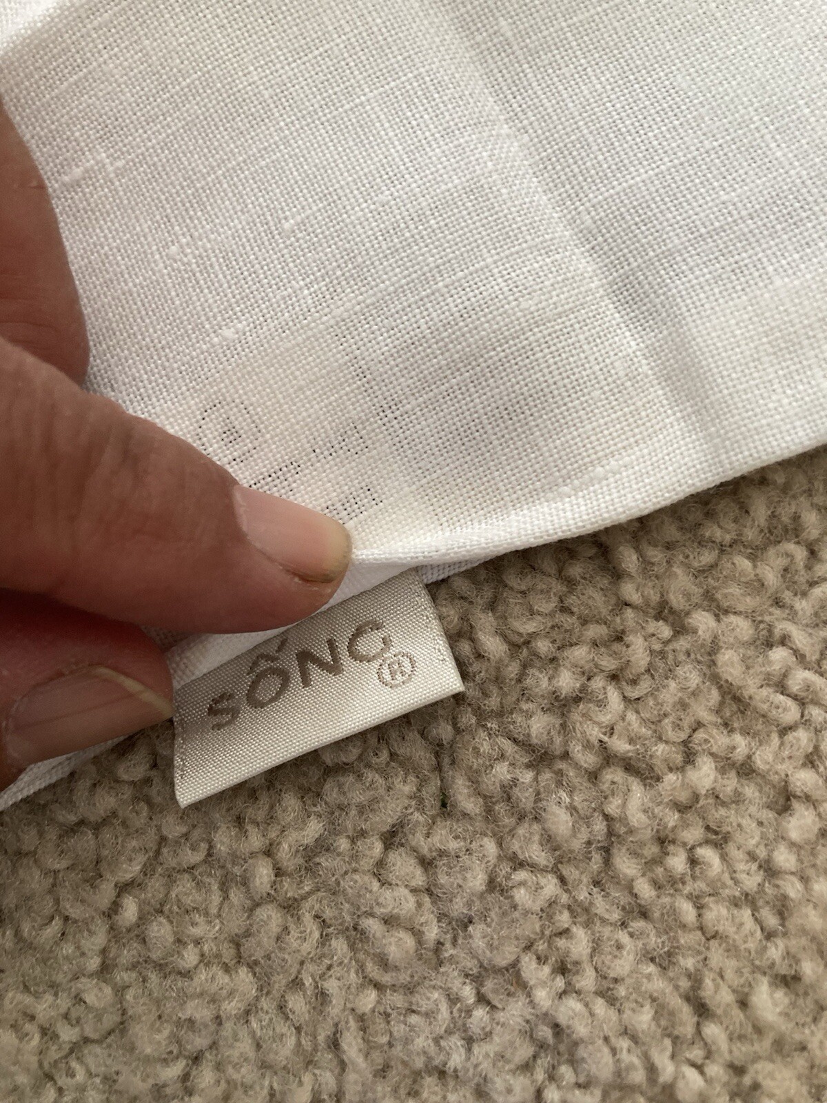 Embroidered Men’s Linen Shoe Bag, inspired by Laura Stoddart