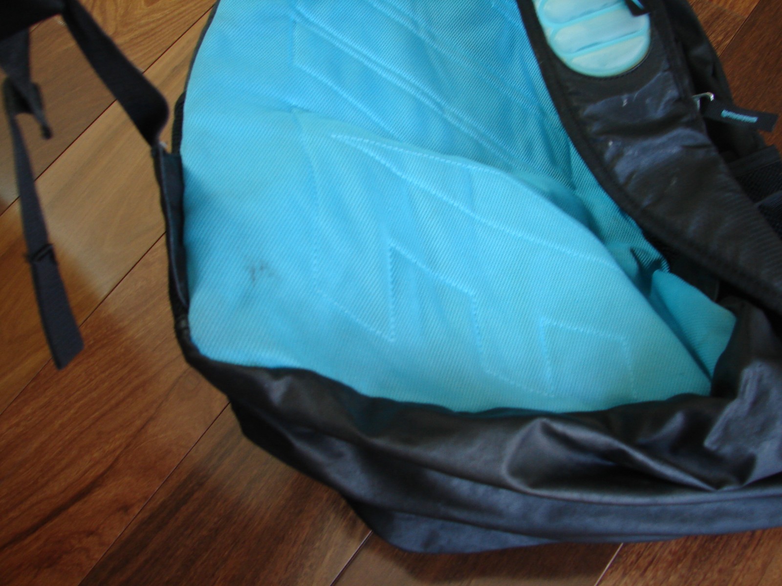 Nike Max Air Backpack Black & Teal 3 Pocket Basketball Sports Backpack