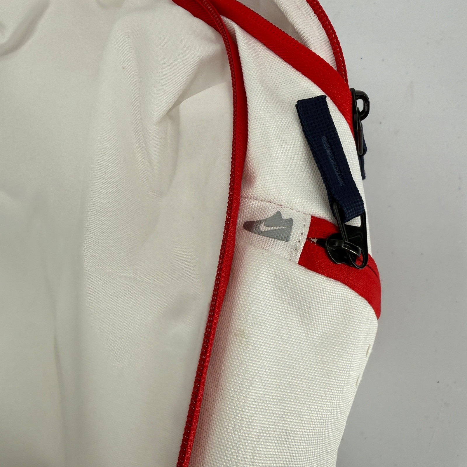 Nike Hoops Elite Pro Backpack Mens White Red BA5554 Basketball Bag