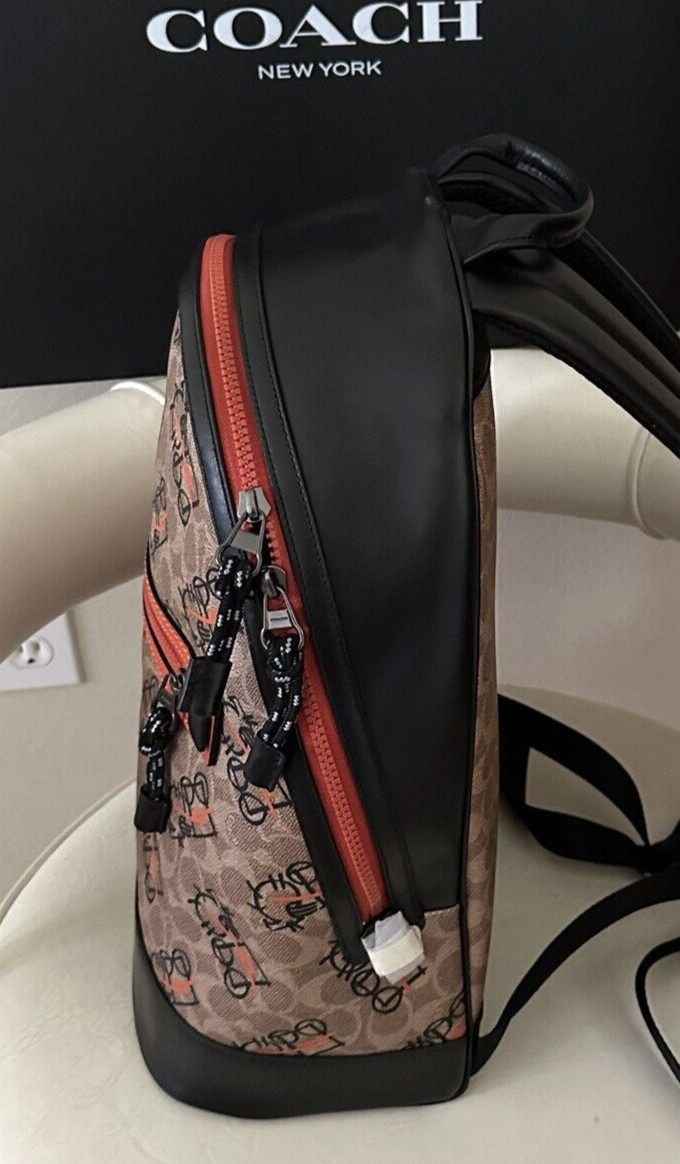 NEW COACH BARROW ABSTRACT HORSE & CARRIAGE SIGNATURE BACKPACK 4588