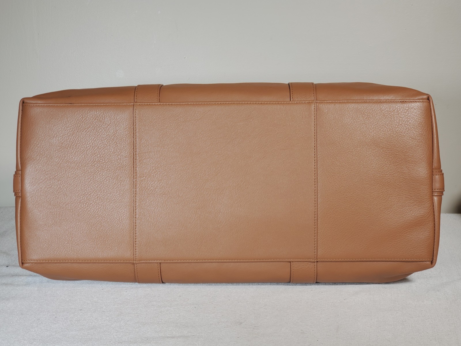 Leatherology Kessler Medium Duffel Bag Full Grain Cognac Leather Weekender New