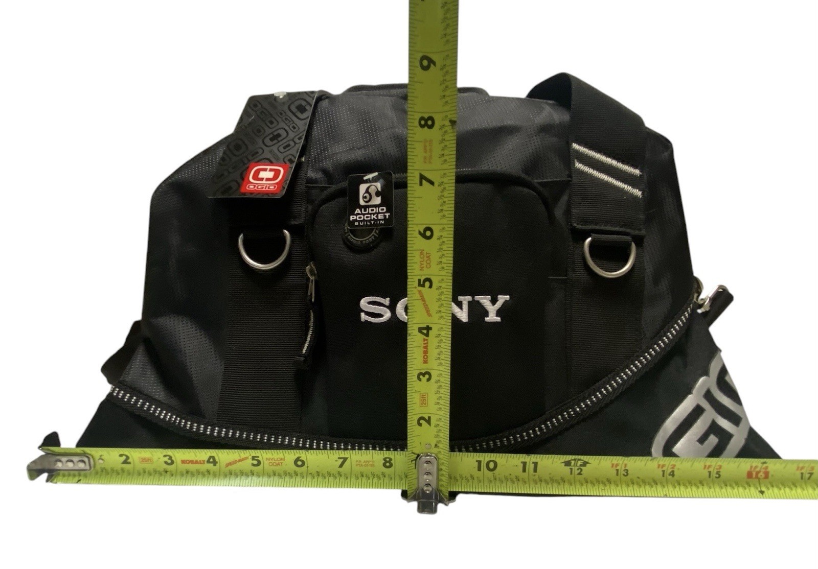 NWT Ogio Golf HALF DOME Small DUFFLE BAG Gym Bag Black W/ Embroidered SONY Logo