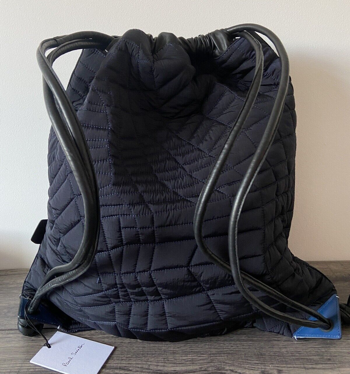PAUL SMITH RUNWAY SS 20 QUILTED DRAWSTRING BACKPACK RUCKSACK RETAIL €760 BNWT