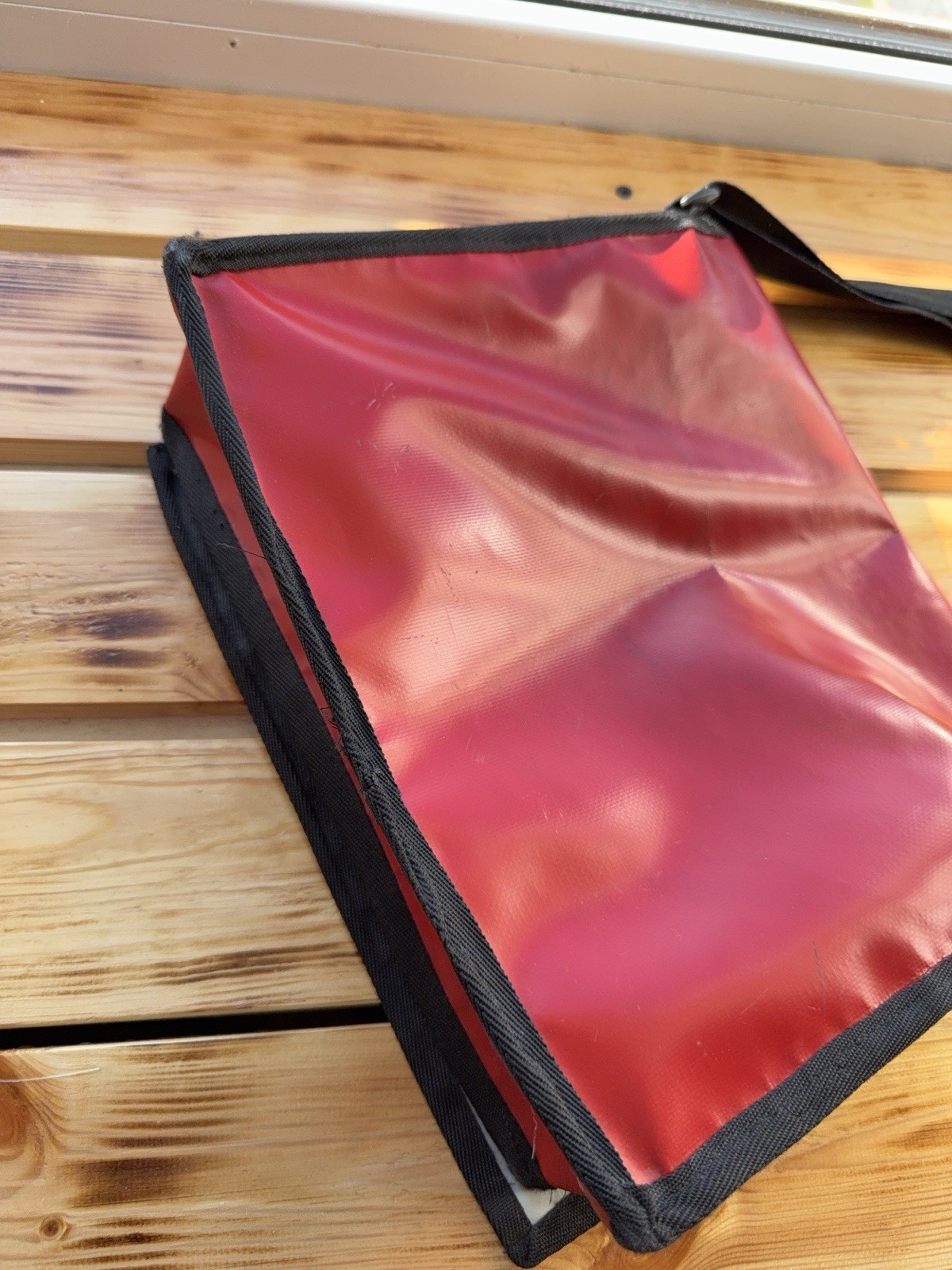 Vintage 00s Y2K Freitag Style Upcycled Tarp Messenger Bag Retro ECO 🌱