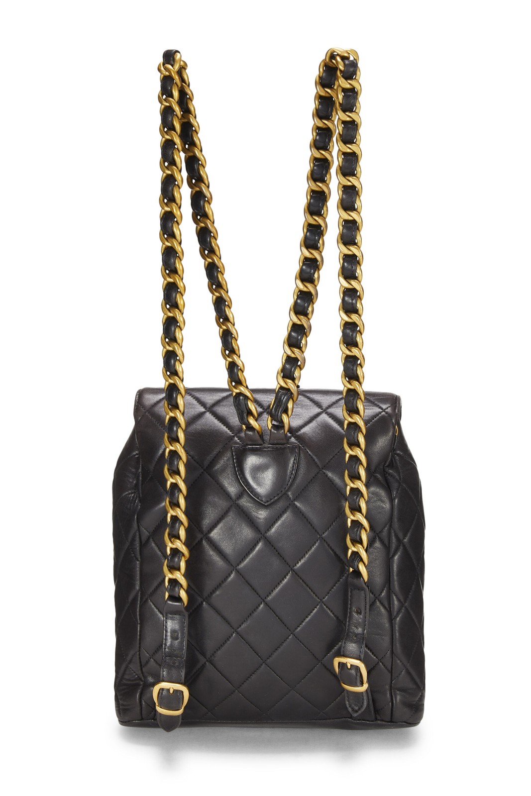 Chanel Black Quilted Lambskin Classic Backpack Medium – WGACA