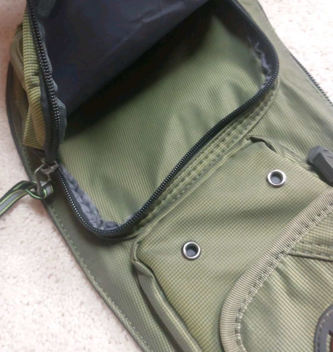 Kawei Knight L Sling Bag Backpack Cross Body Messenger Shoulder Green 9 Pockets
