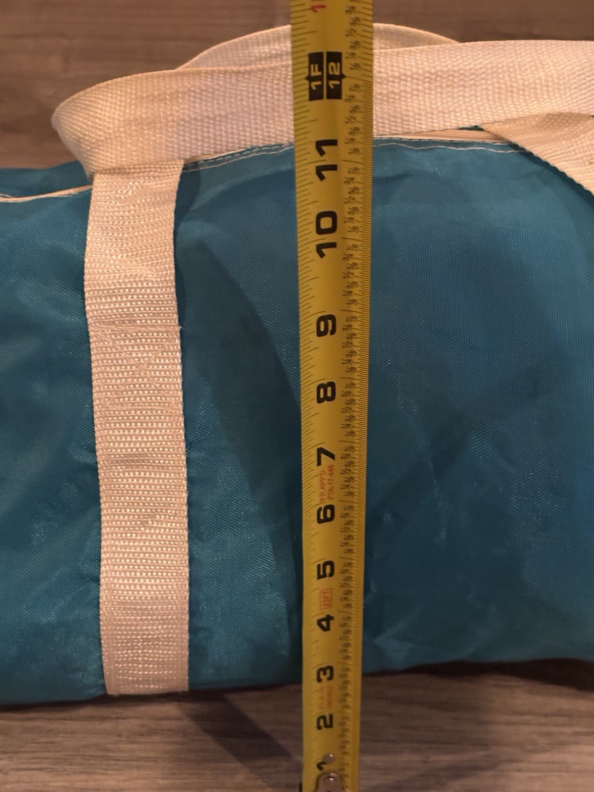 Vintage 80s American Express Duffle Bag Blue Nylon Travel Bank Credit Card