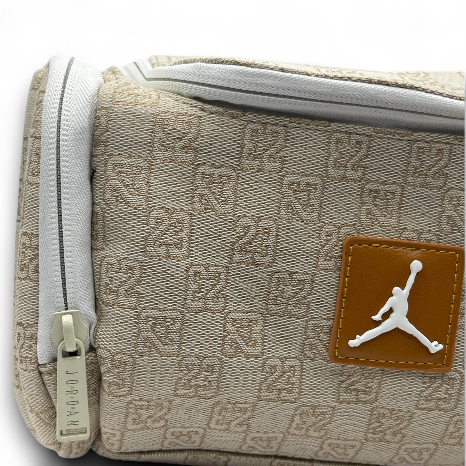 Air Jordan Monogram Logo Jacquard Dopp Kit 5.9L Luxury Travel Bag
