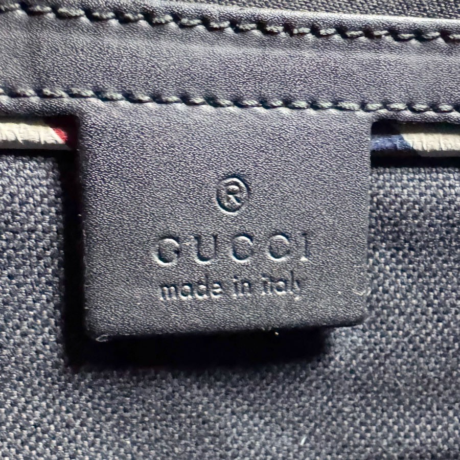 Auth GUCCI GG Supreme Crossbody Shoulder Bag Black/Multicolor PVC – z8640