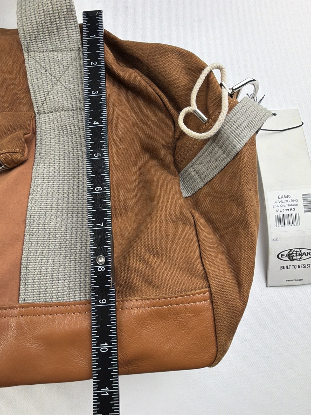 Vintage Kris Van Assche Canvas Leather Duffle / Bowling Bag Travel USA