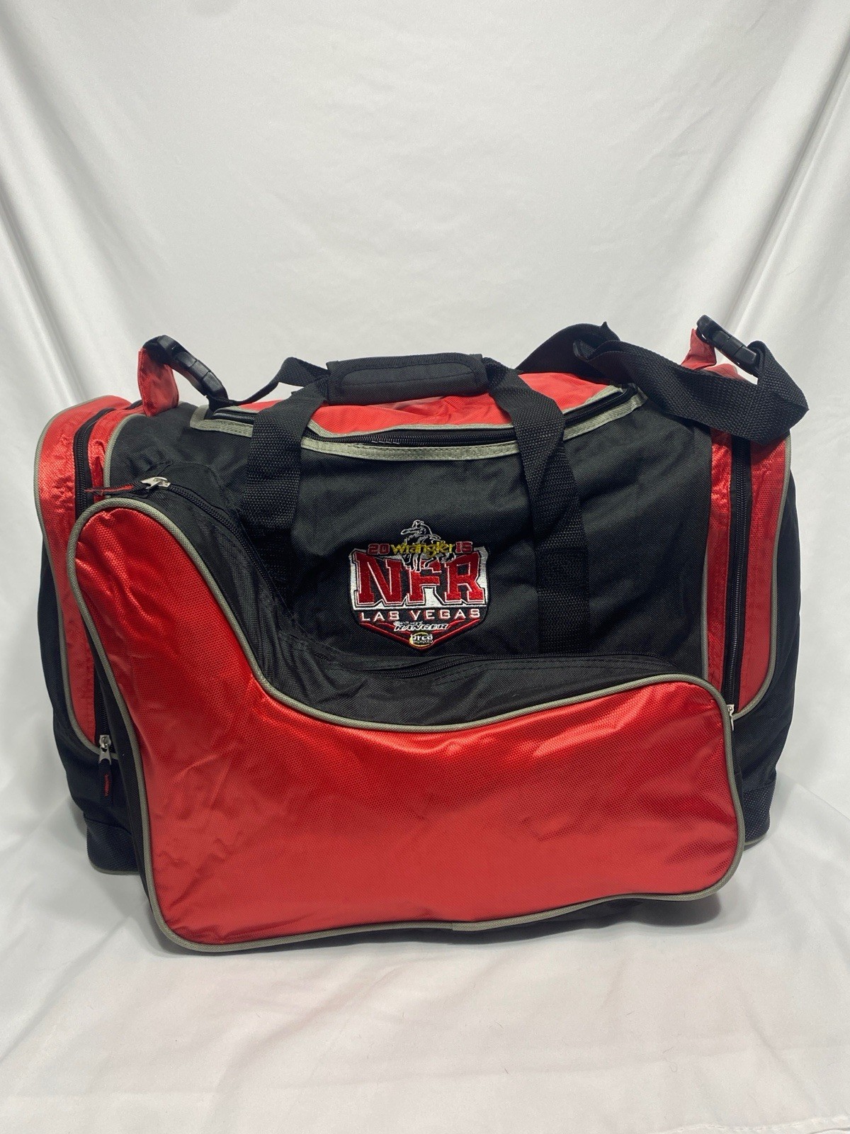Justin Boots Duffle Boot Bag NFR PRCA Rodeo Wrangler 2015 Las Vegas