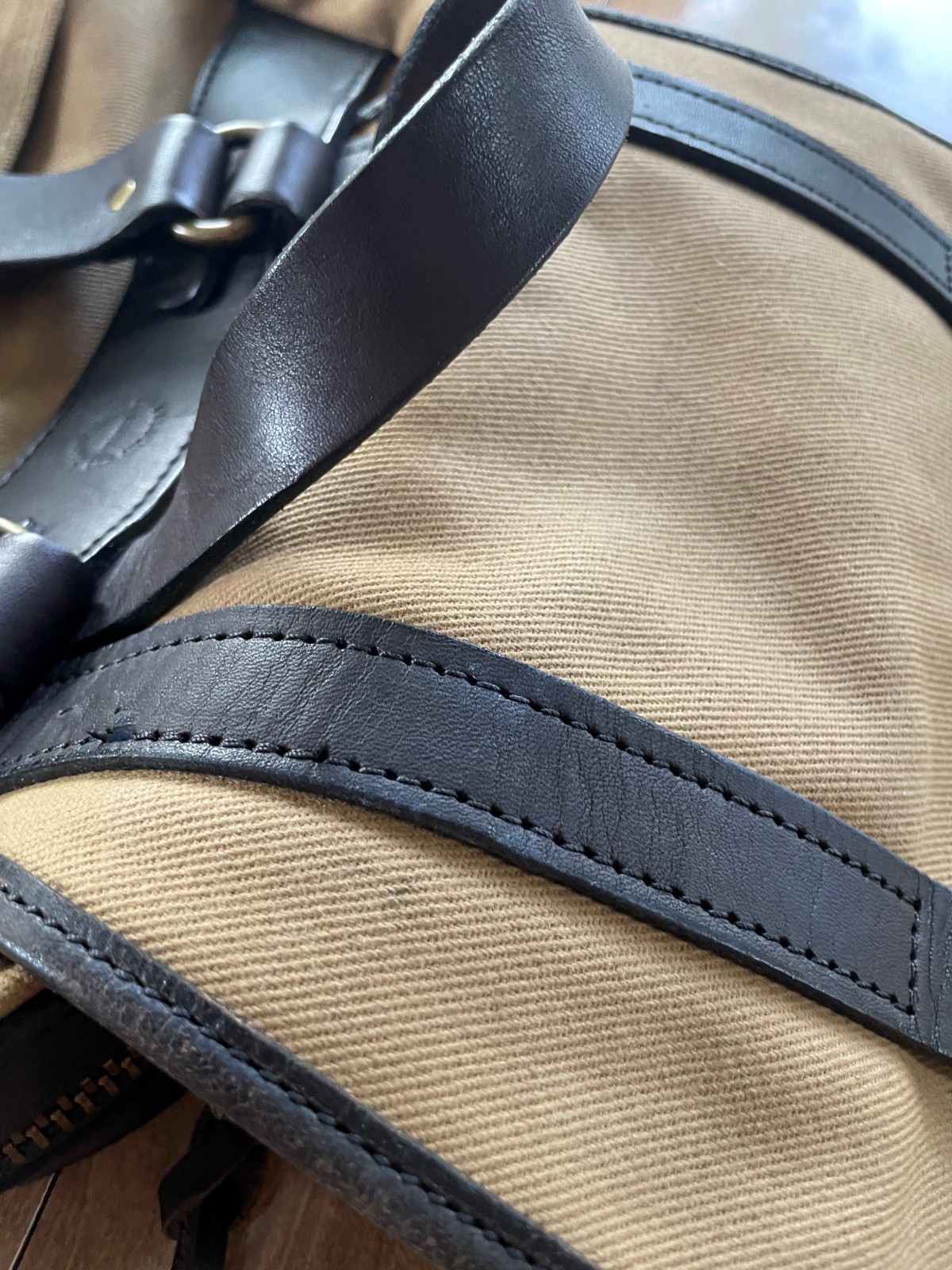 FILSON Rucksack (Backpack) – Authentic Classic Tan Cotton Twill & Bridle Leather