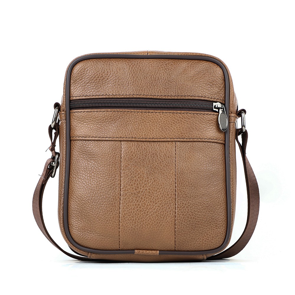 Men’s Vintage Genuine Leather Crossbody Sling Bag Retro Shoulder Messenger Bag