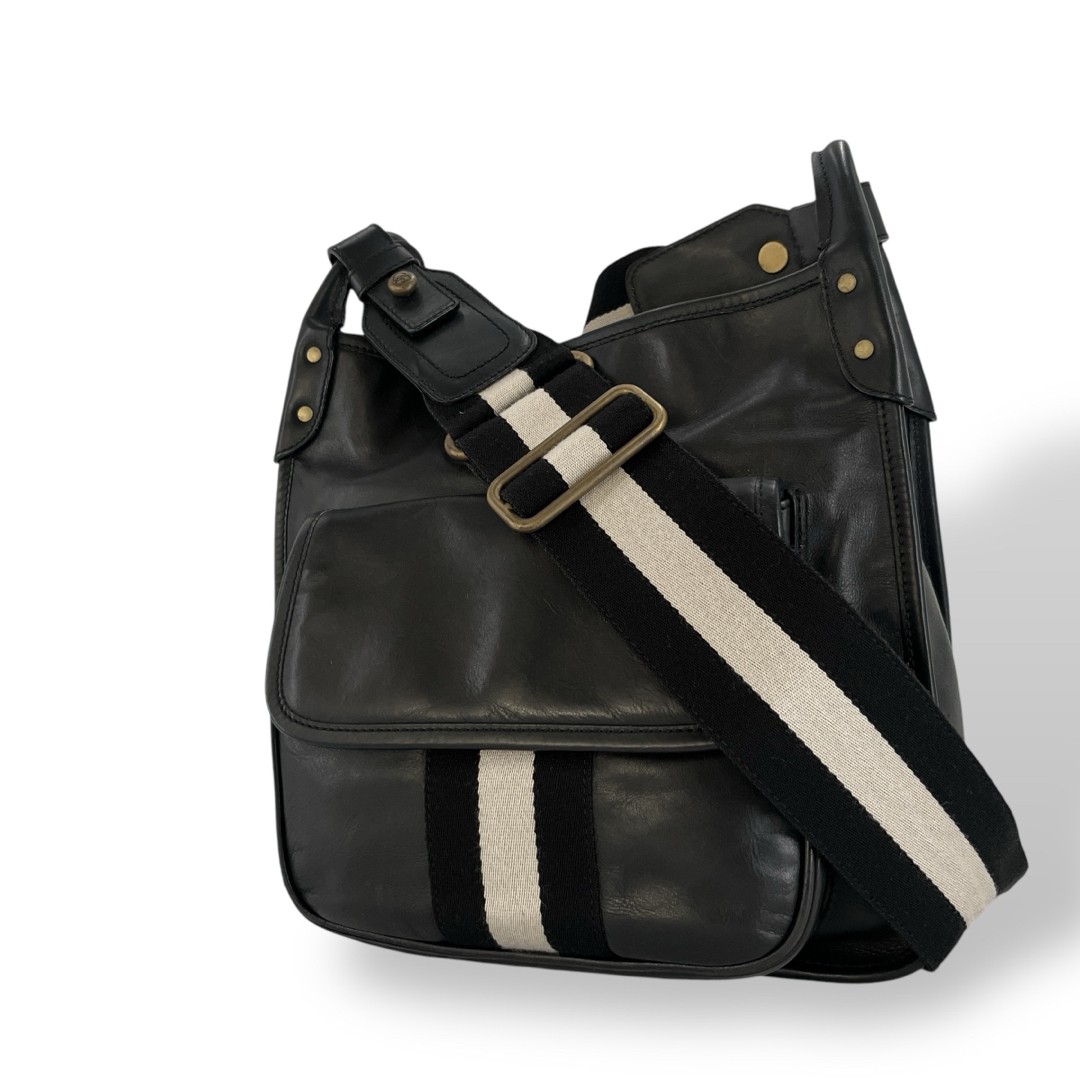 Bally Trainspotting Shoulder Bag Crossbody Designer Stylish Vintage 25x26x12cm