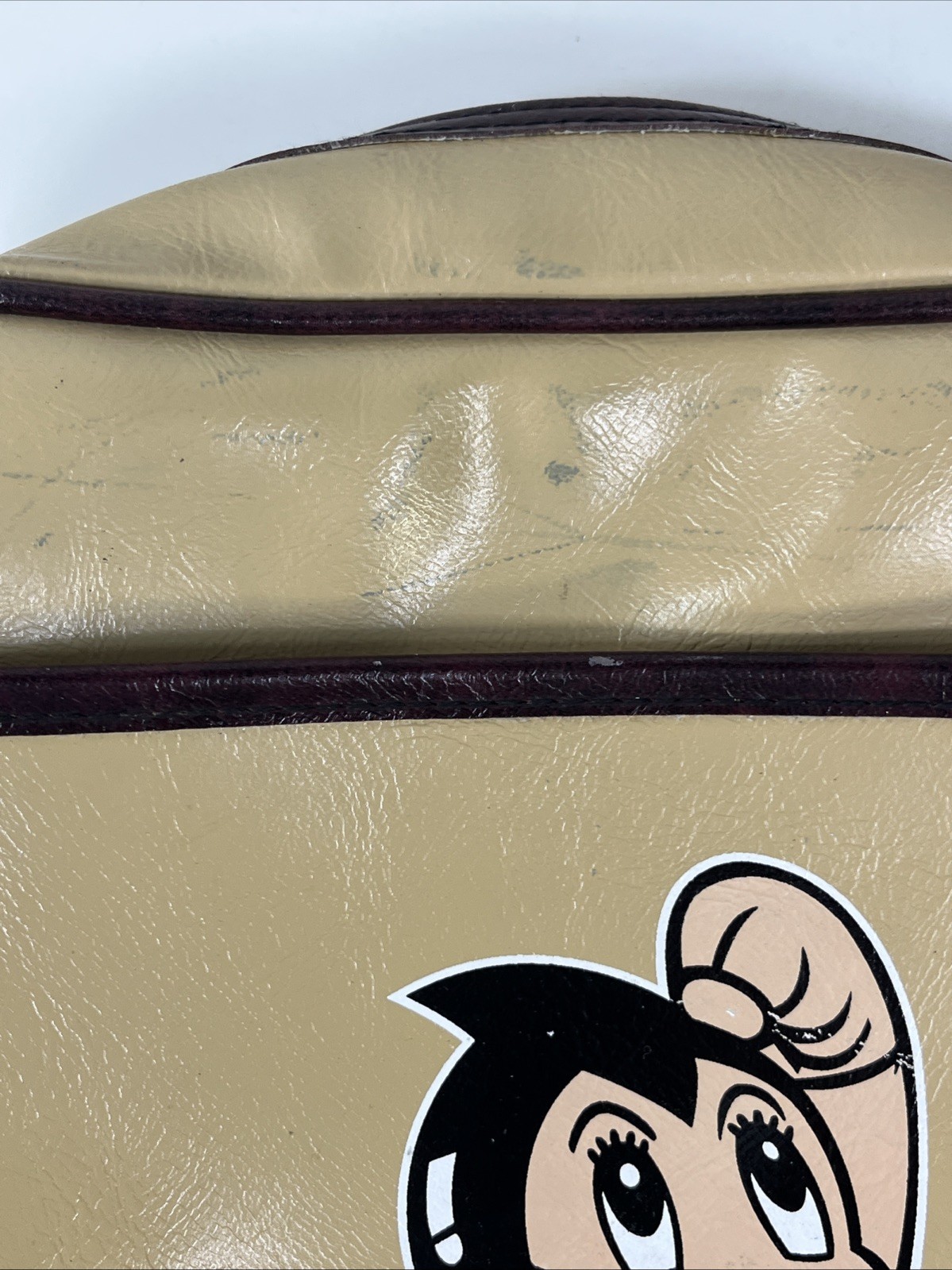 Astro Boy Backpack Vinyl Thailand used 14″ wear stains