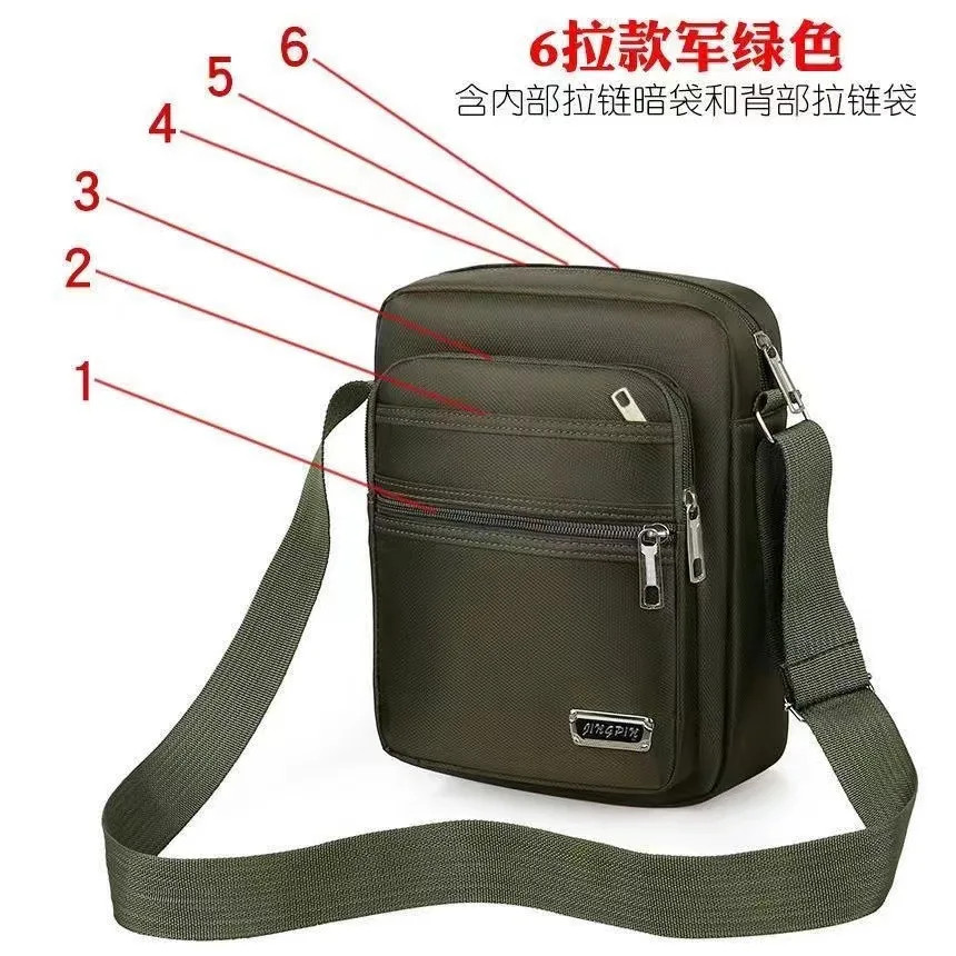 Men’S Waterproof Casual Large Shoulder Messenger Bag Business Crossbody Satchel