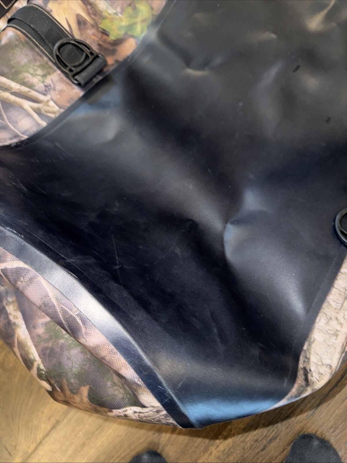 Retired RTIC Waterproof Duffle Bag 140L Kanati Camo Backpack Straps Heavy Duty