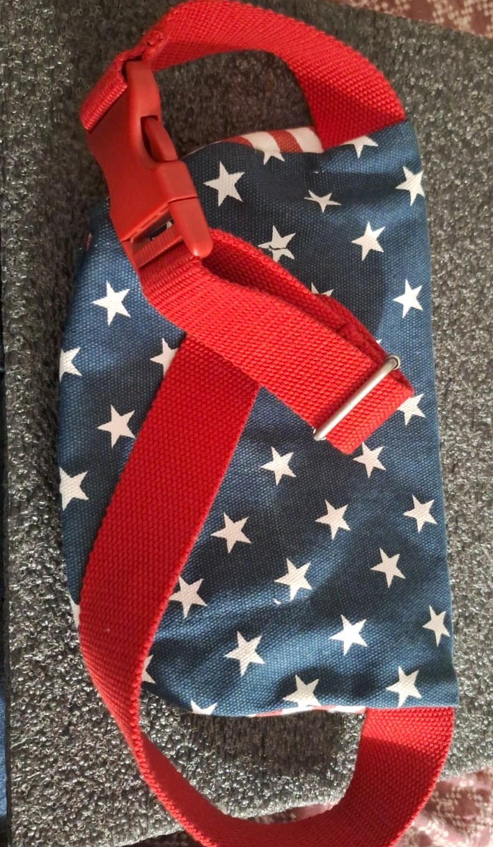 American Flag Fanny Pack 4th Of July Fireworks & BBQ Storage