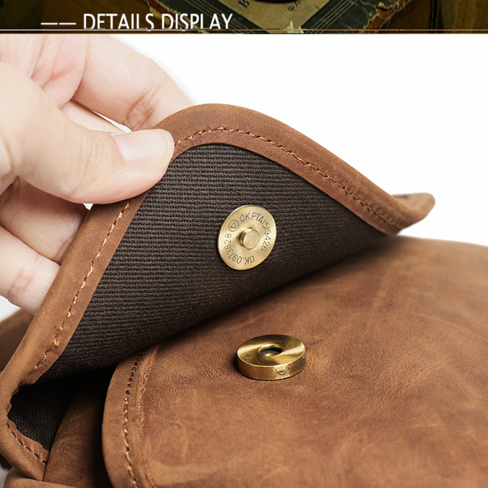 Men Retro Leather Crossbody Messenger Bag Shoulder Satchel for Work Travel