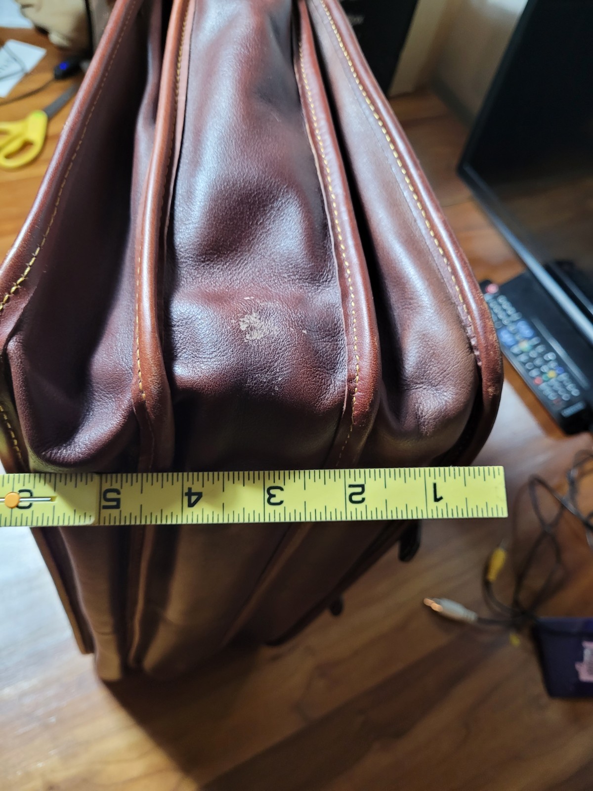 Orvis Leather Briefcase / saddle bag