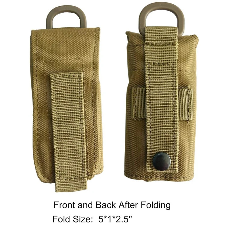 Tactical Molle Water Bottle Holder Outdoor Cycling Hiking Mesh Storage Bag