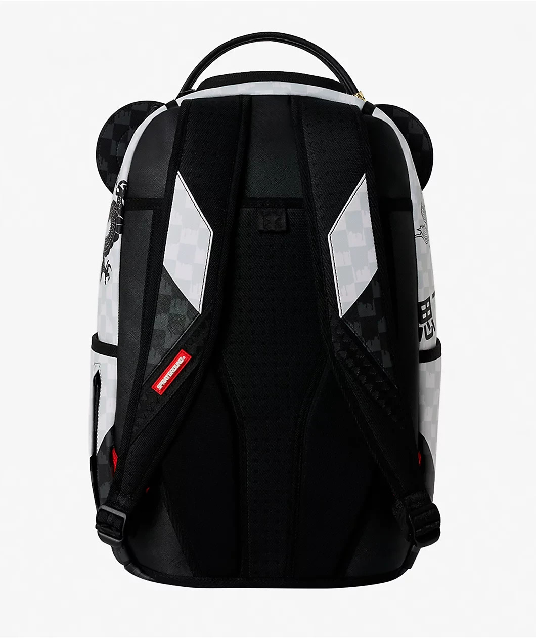 Sprayground Panda Check Backpack🔥New Black Bookbag Large School Bag