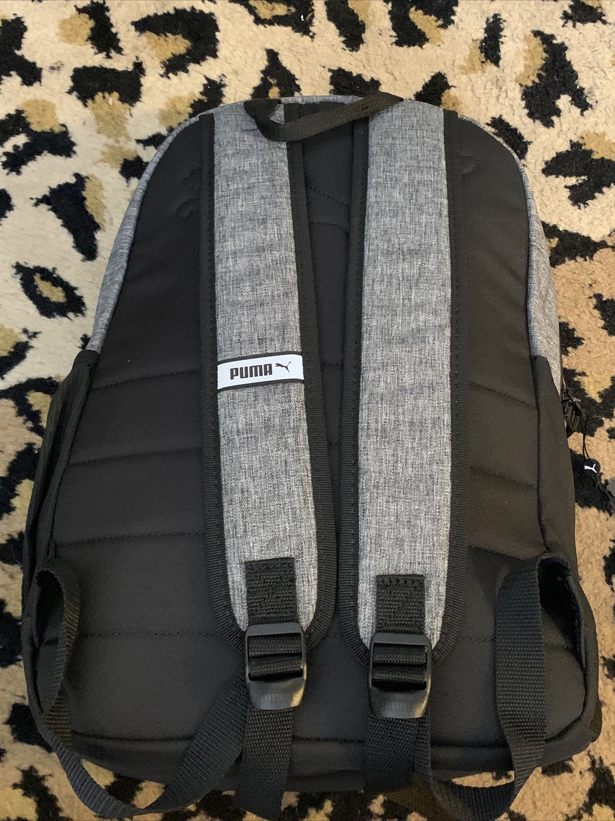 Puma 18.5″ Mixed-Tape Backpack – Black/Gray – NEW with TAGS!