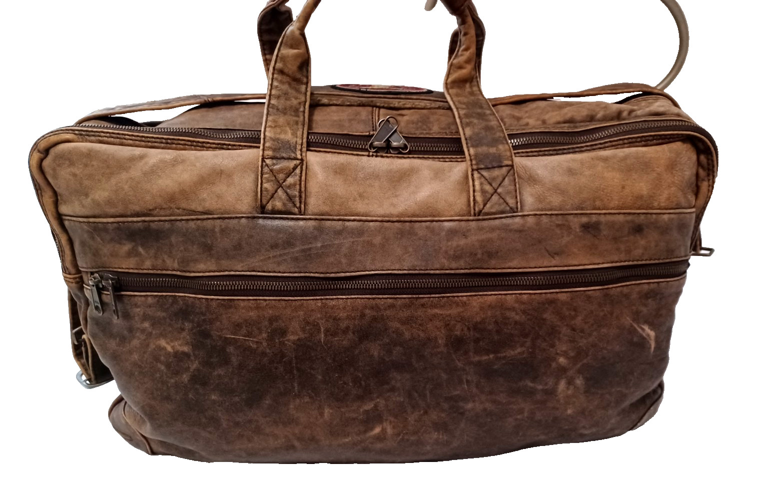 Vintage Scully Squadron Collection Large Distressed Soft Lamb Skin Satchel