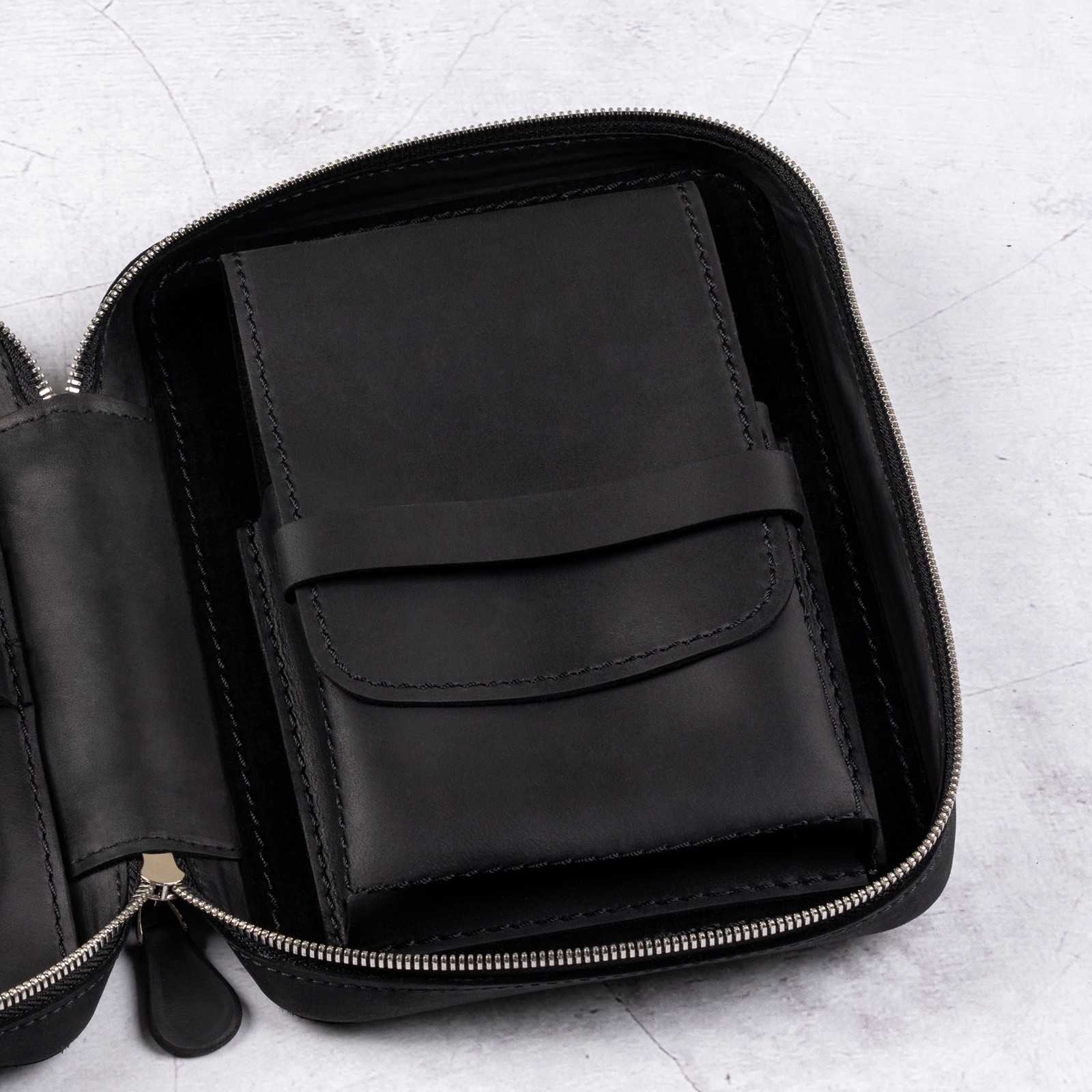 Leather Cigar Case Personalized Cigar Holder Travel Humidor Box Accessories