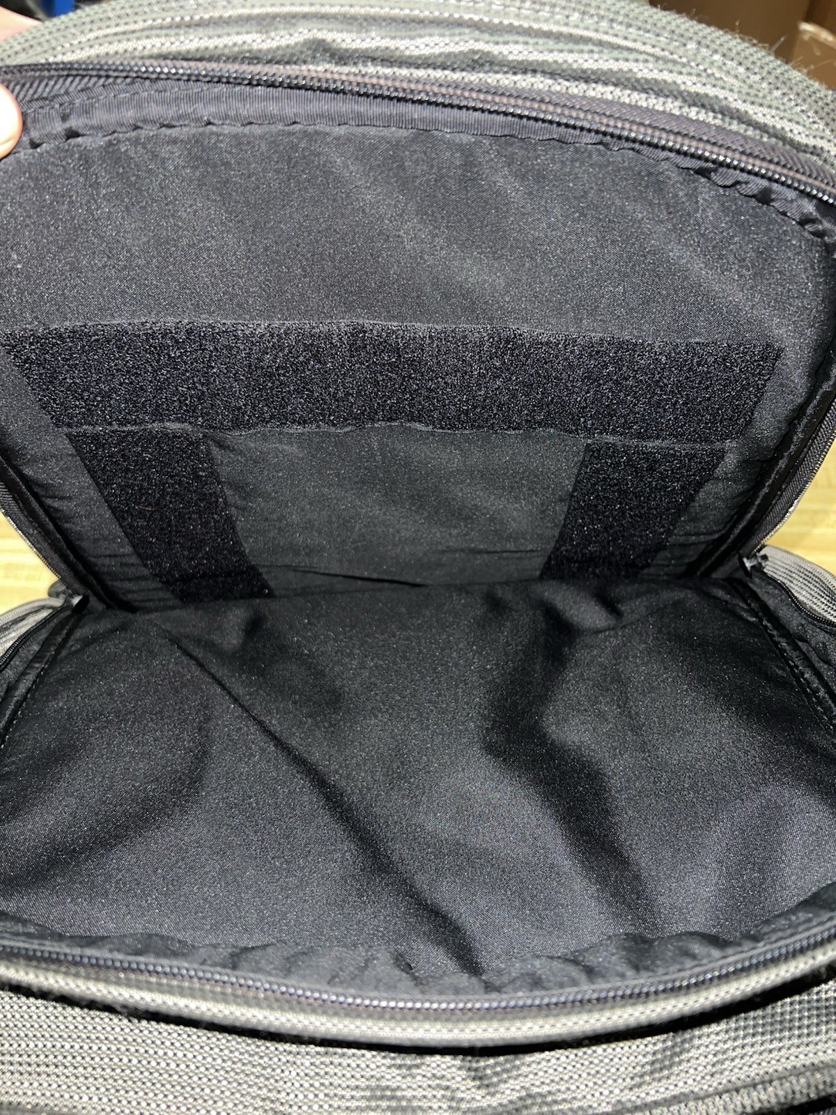 Tumi T2 Tech Gunmetal Nylon And Leather Laptop Backpack