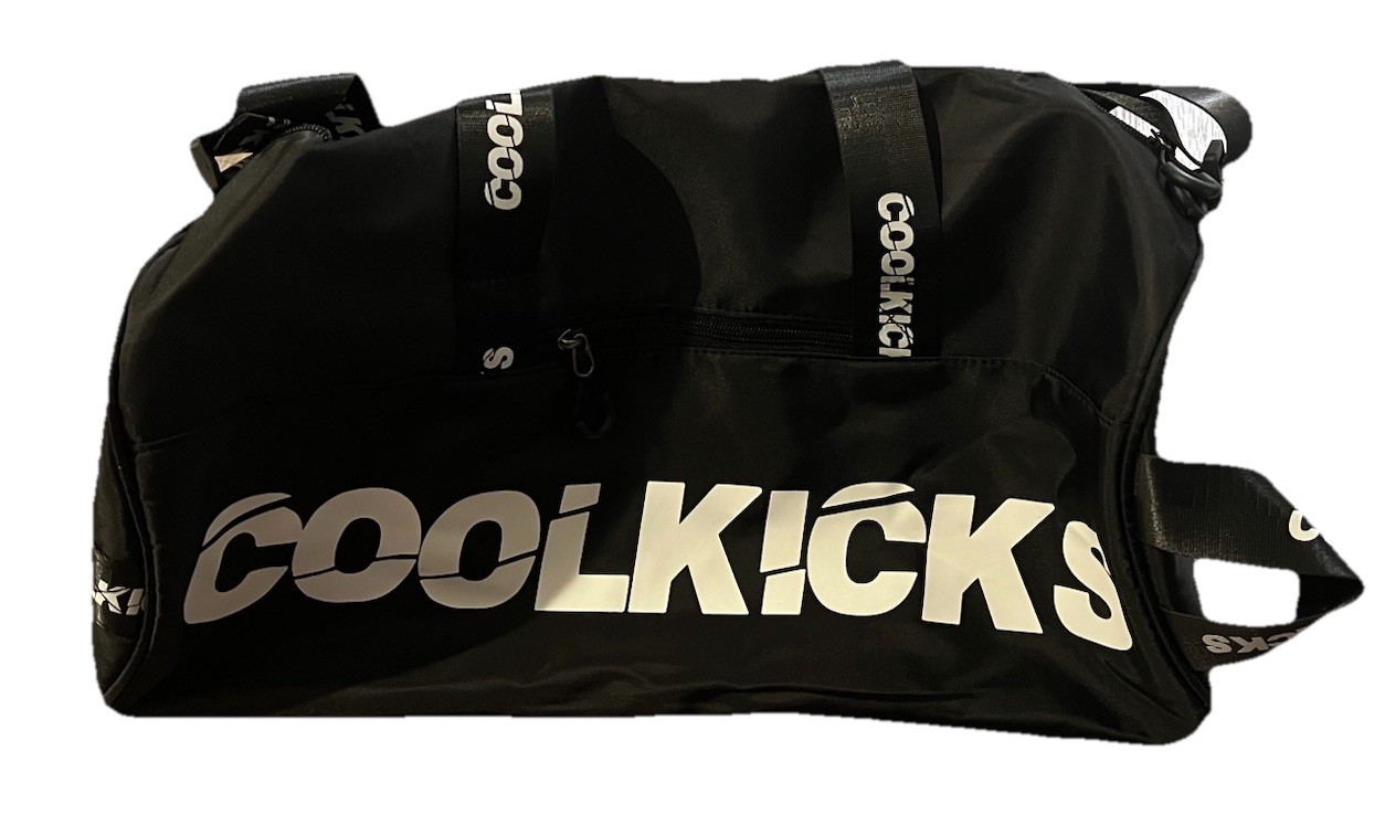 COOLKICKS Small Duffel Bag – Black/White